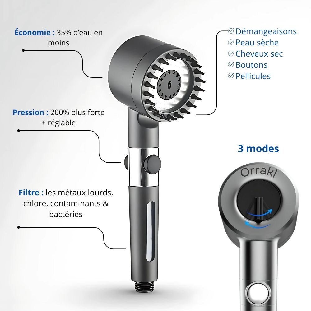 Pommeau de douche filtrant Orrakl™